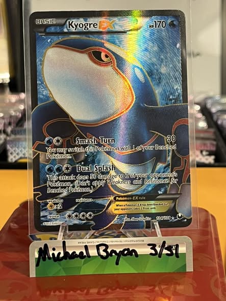 For Sale Only! Kyogre ex from Dark Explorers! Lp condition for $150 ...