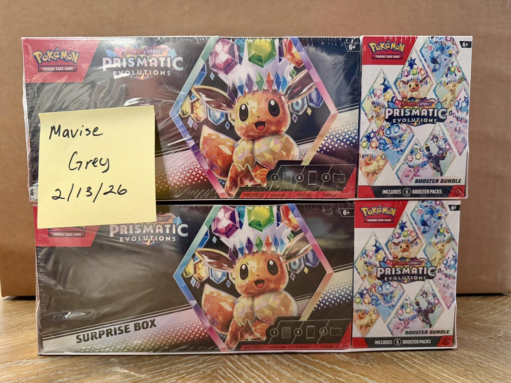Prismatic Evolutions Surprise Boxes and Booster Bundles for sale
