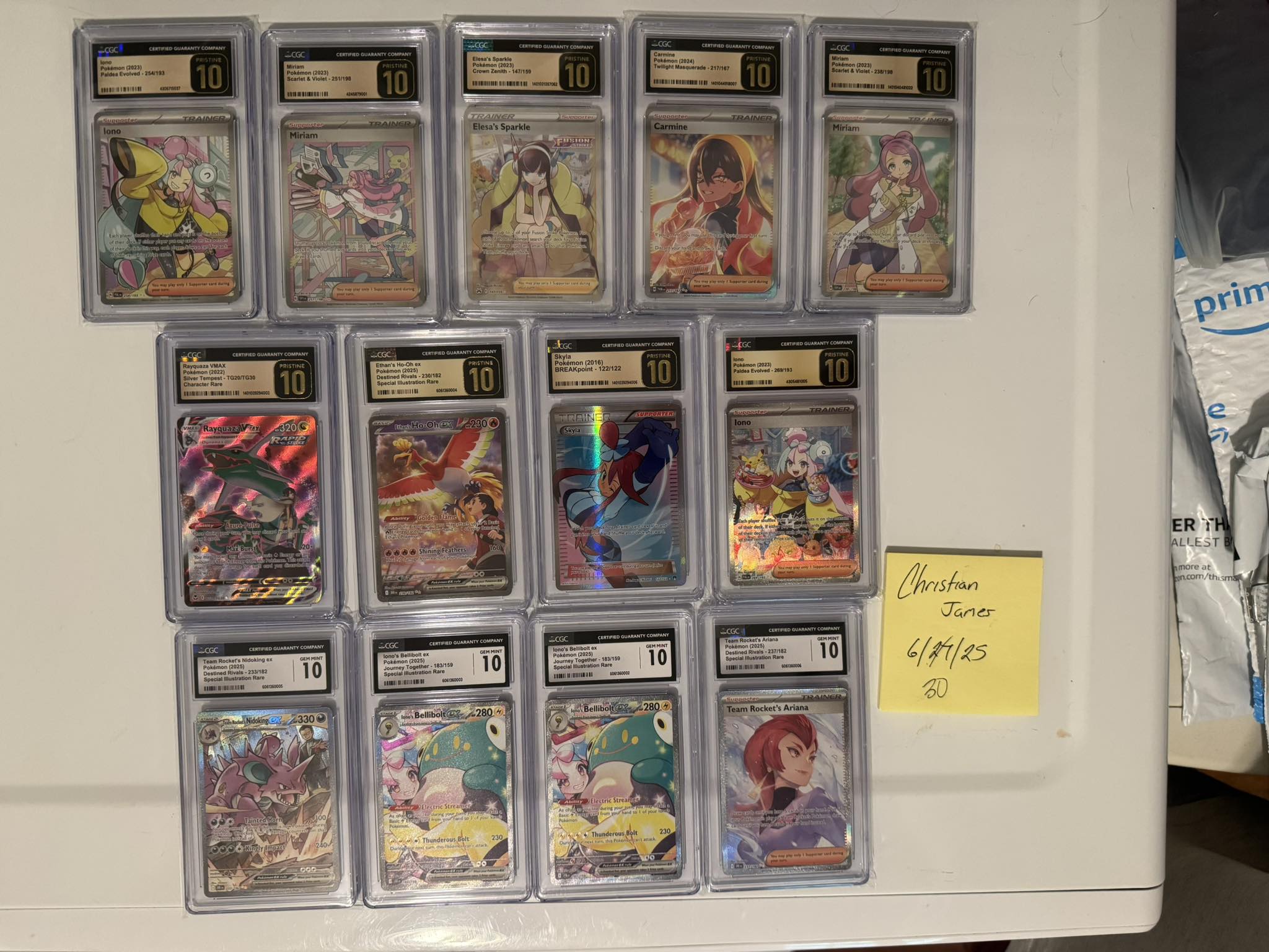 CGC 10's for sale! Iono - $90 Miriam - $165 Elesa's Sparkle