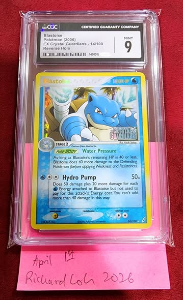 Blastoise crystal guardians stamped reverse holo for sale