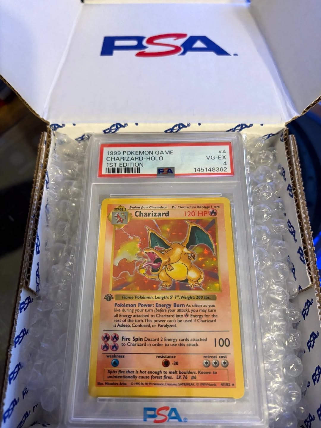 Charizard #4 Base Set PSA 10