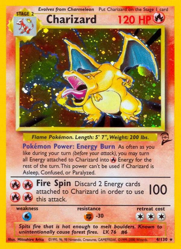Charizard #4 Base Set (Unlimited)