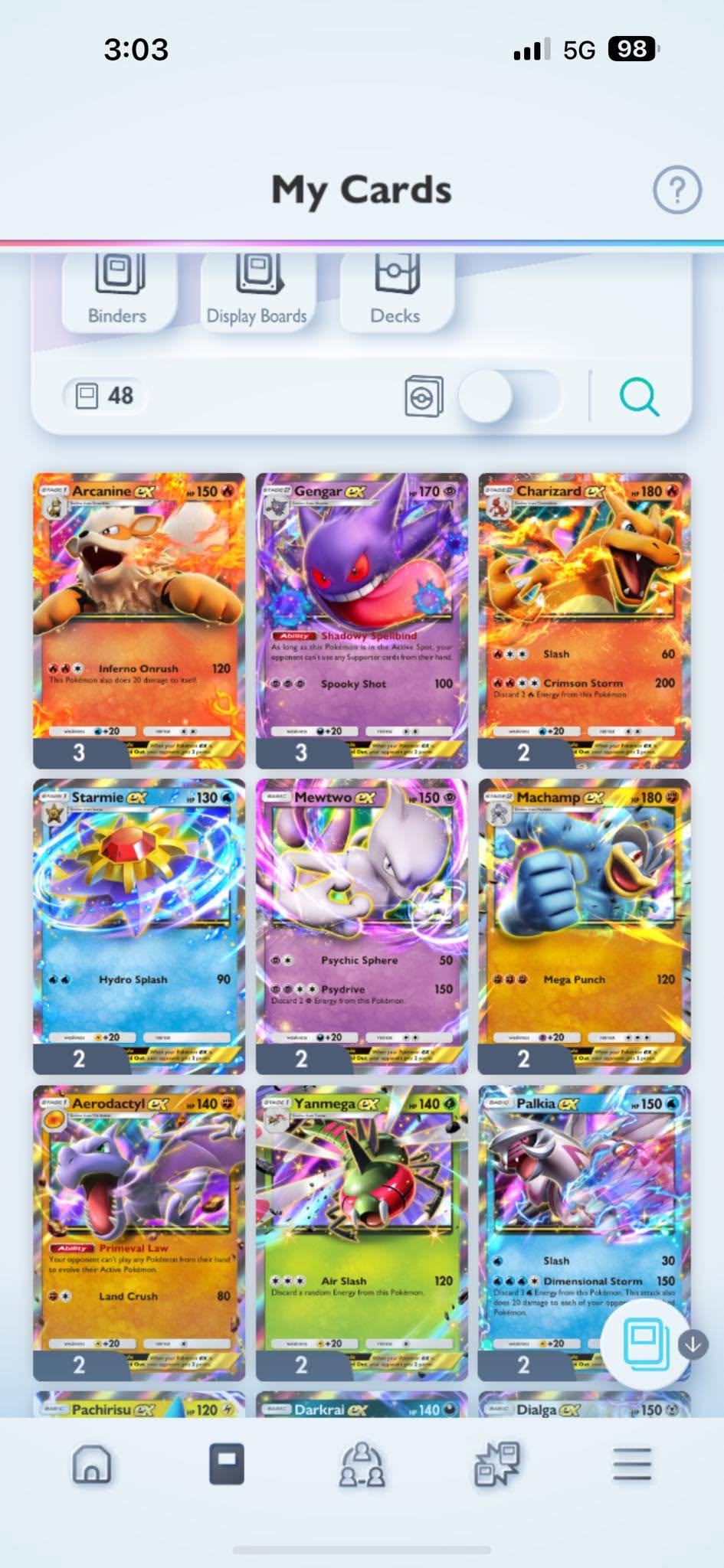 Still looking for a Gyarados Ex normal version to complete mythical ...