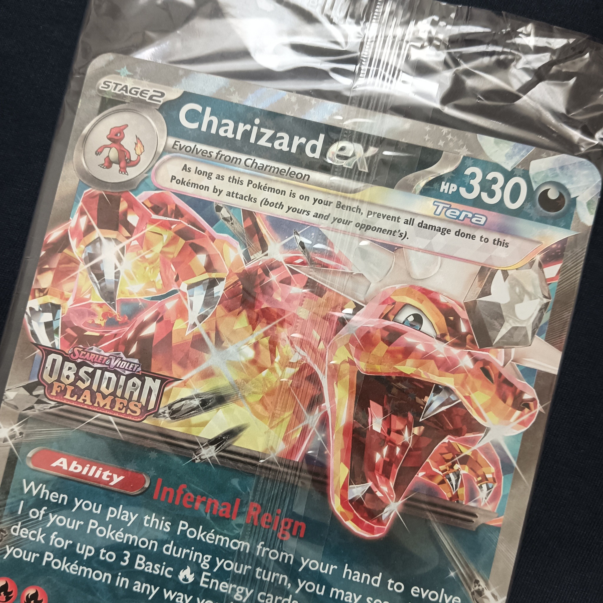 European Exclusive Charizard EX Obsidian Flames set stamped ...