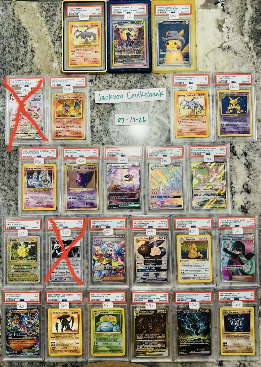 POKEMON SLABS FOR SALE