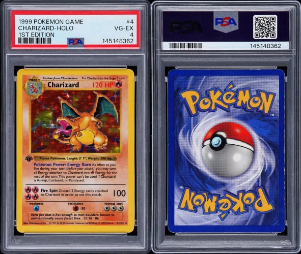Charizard #4 Base Set (Shadowless)