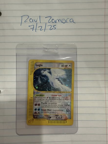WTS Crystal Lugia Aquapolis Raw (LP) $1,800 PPGS (Firm) Cross ...