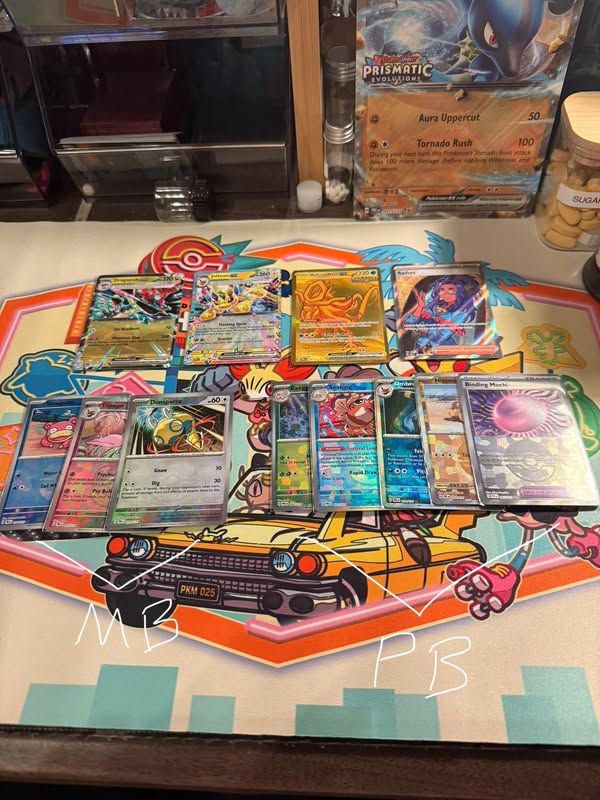 Lucario v prismatic evolution bundle box pulls - Facebook