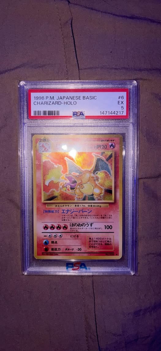 Selling my base set charizard (JP) psa 5 - Facebook