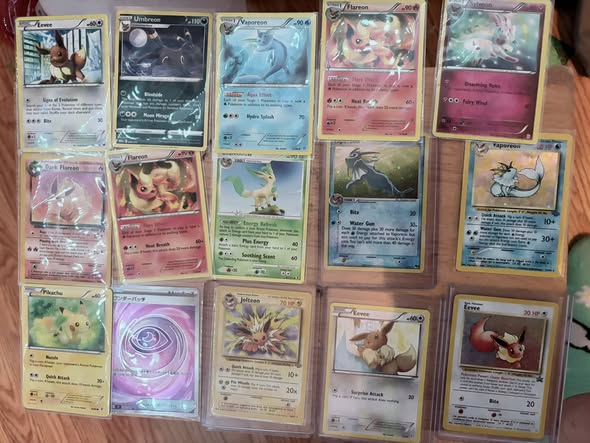 Eeveelution bundle ! 250 plus value, selling for 230! Pm me if ...