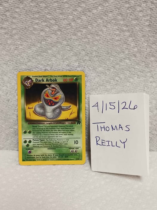 Vintage 2000 Pokémon Team Rocket Set - DARK ARBOK (19/82 ...