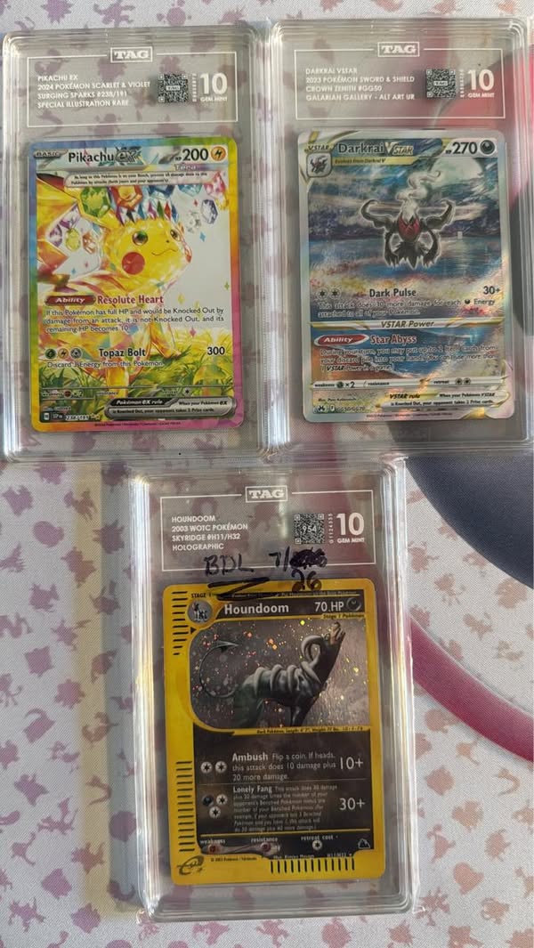 Pikachu EX and Darkrai VSTAR TAG 10 for sale - Facebook