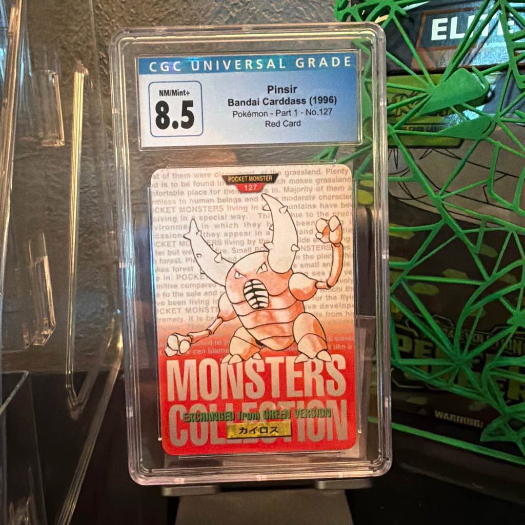 1996 Pokémon Vintage Bandai Carddass Part 1 #127 Red Card ...