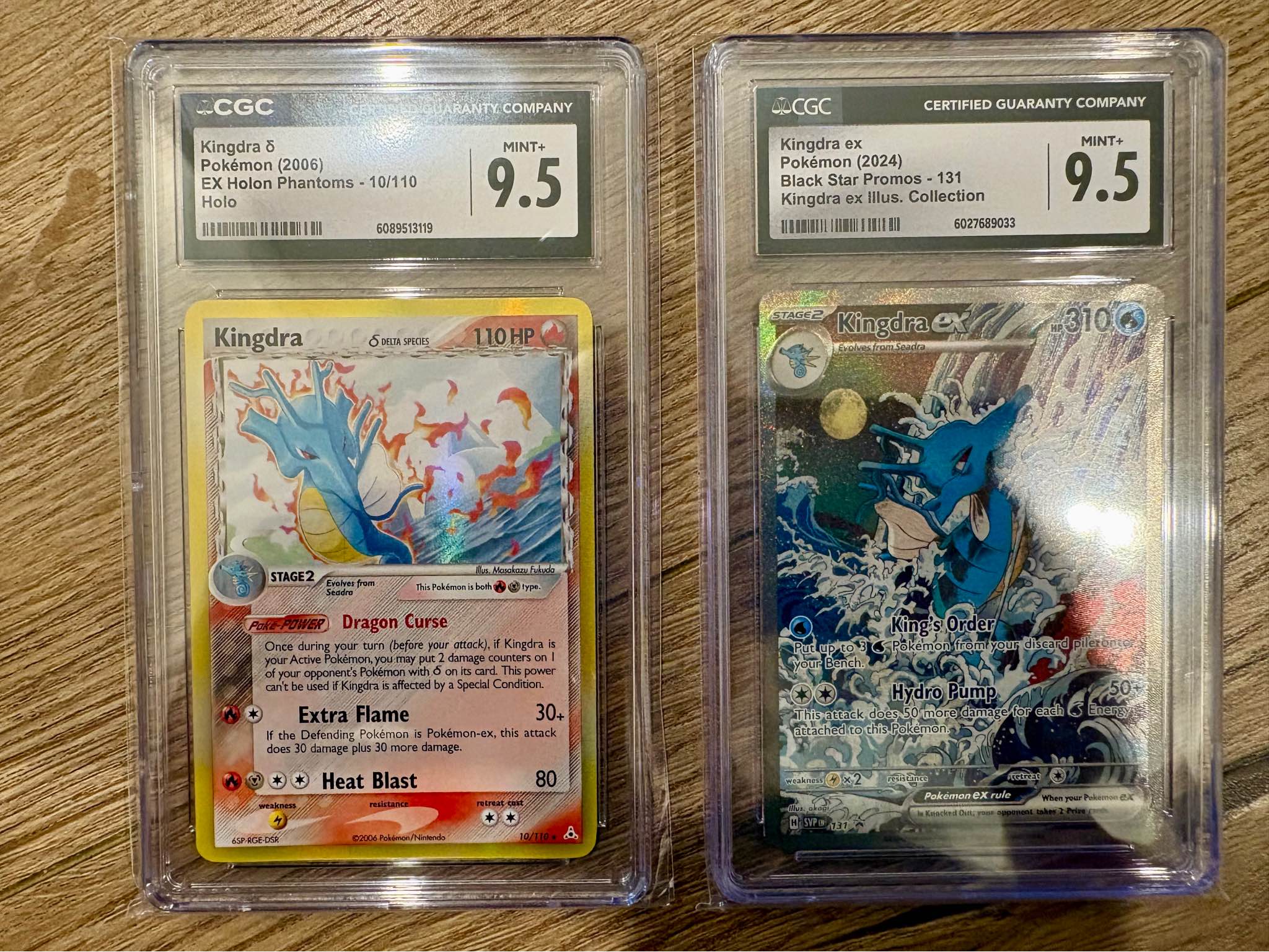 For Sale - Kingdra Pair CGC 9.5 (Delta Ex Holon Phantoms ...