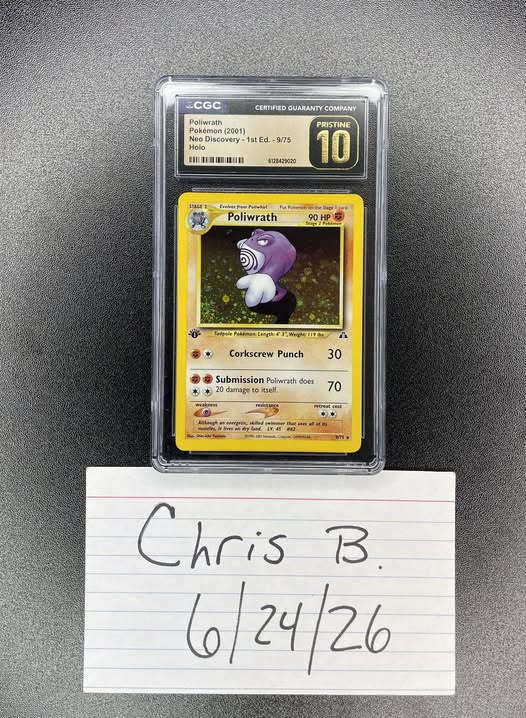Poliwrath Neo Discovery 1st edition holo for sale - Facebook