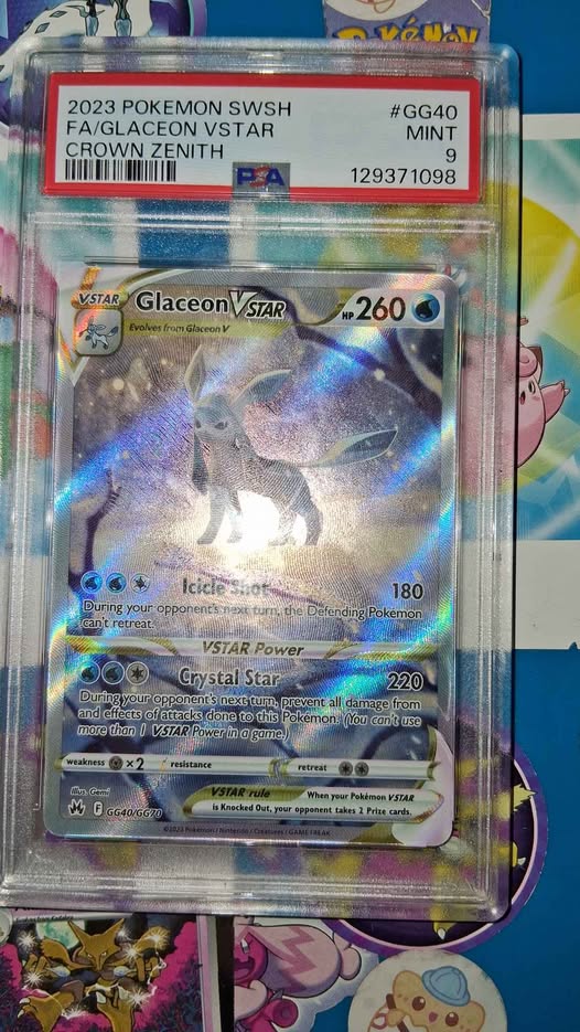 Pokémon TCG Glaceon V PSA 9 | Used - like new | $60.00 - Facebook