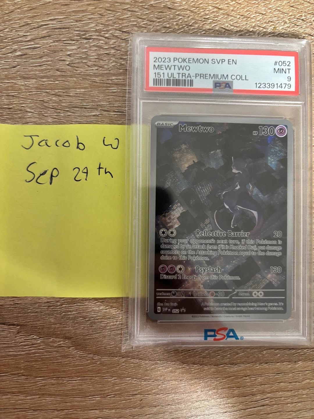 Mewtwo promo card PSA 9 for sale Mewtwo #52: $90 PayPal, cash ...