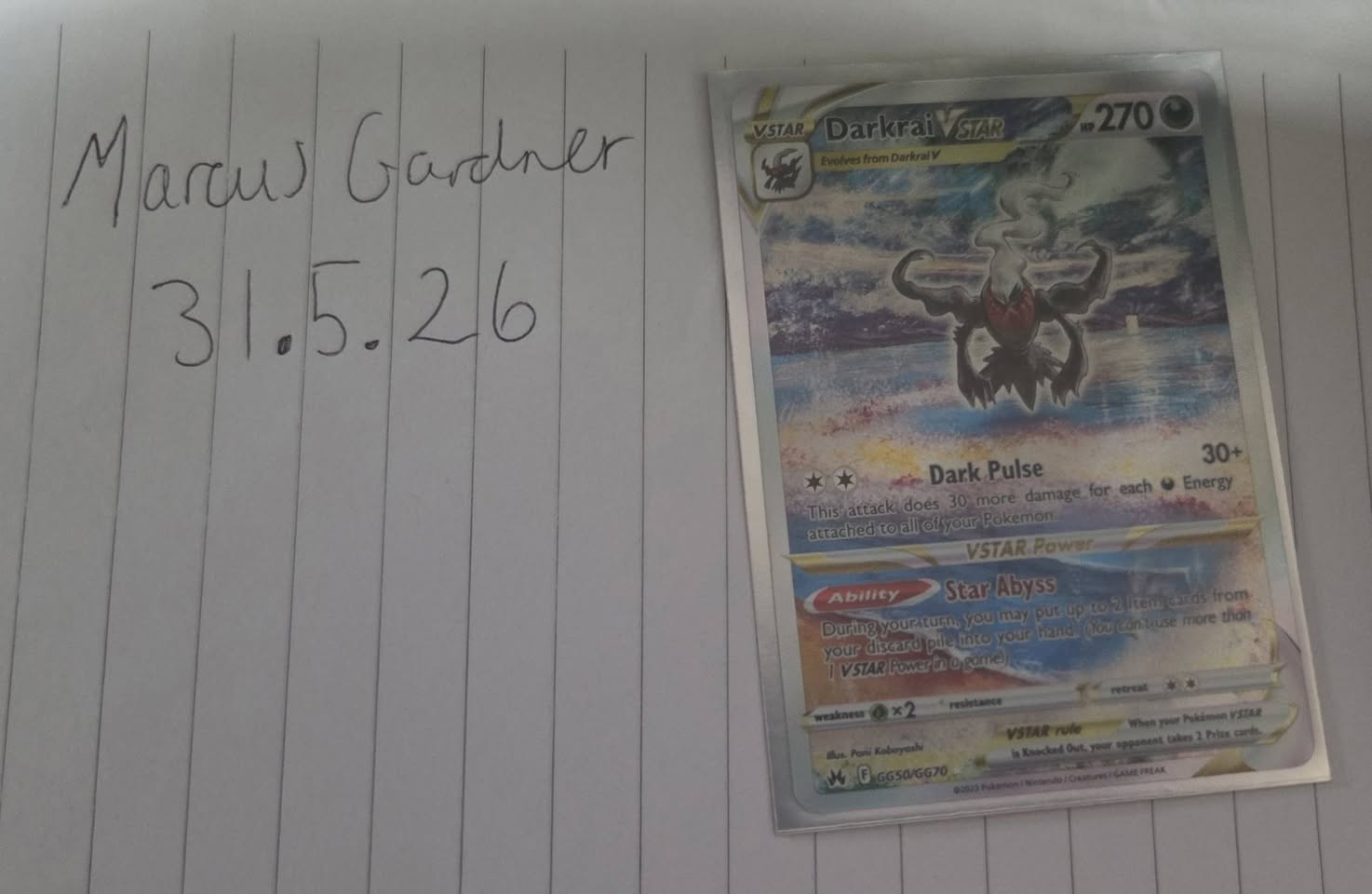 Darkrai VSTAR GG50/GG70