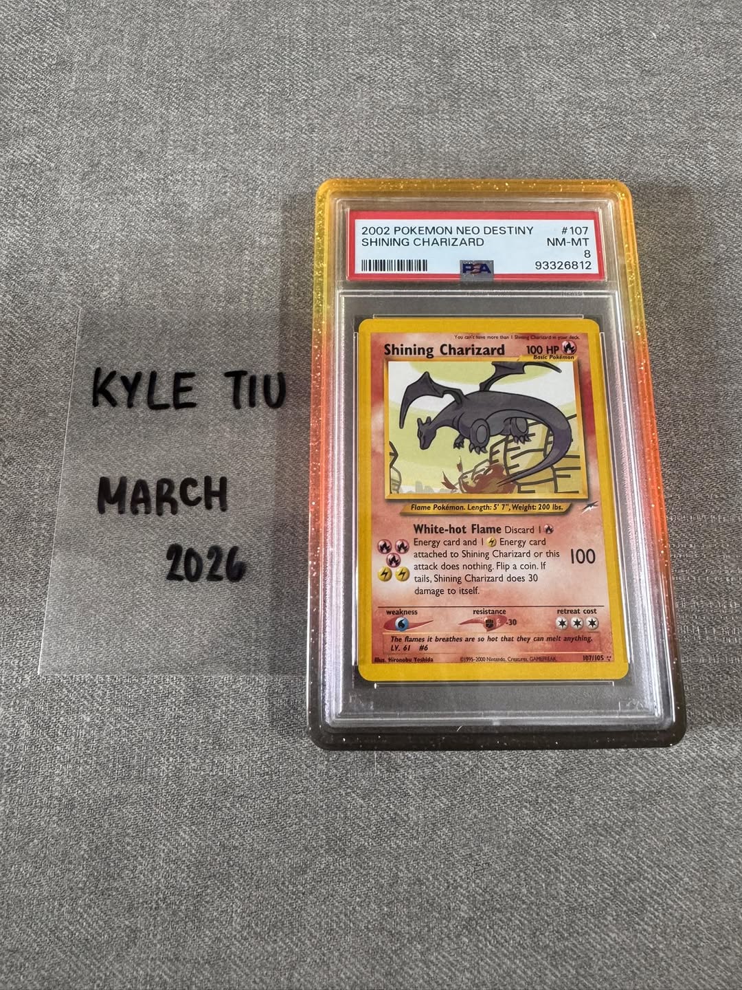 FOR SALE PSA 8 Shining Charizard Neo Destiny - 300k Location