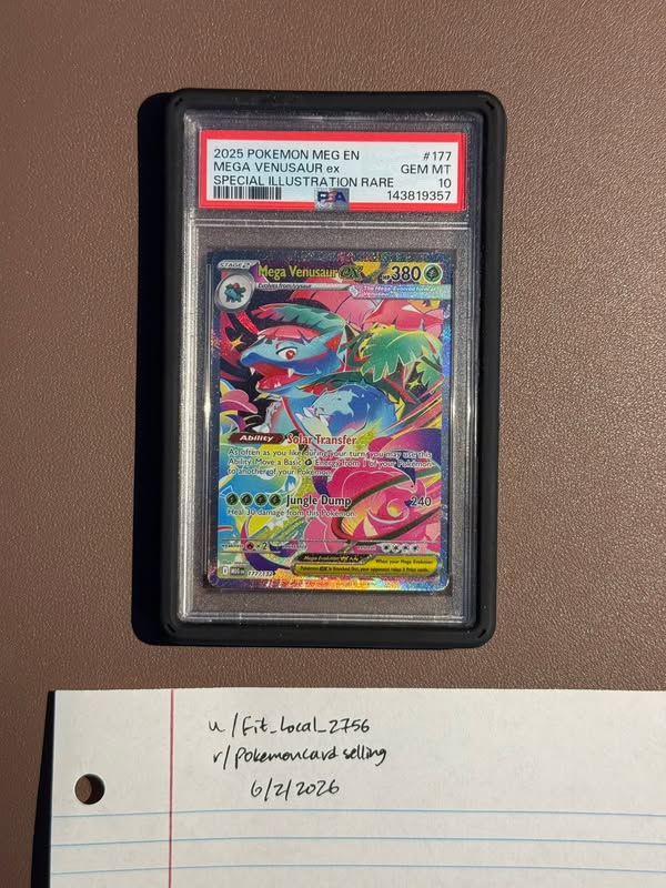 [US, US] [H] PSA 10 Mega Venusaur EX SIR 177/132 [W] $299 ...