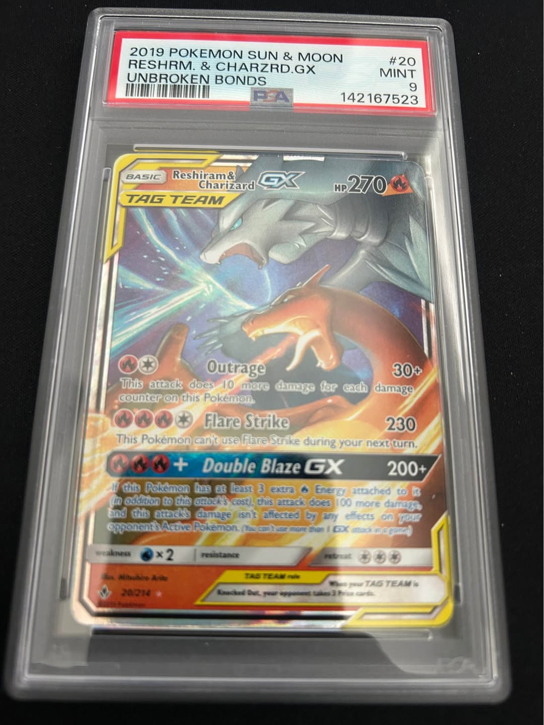 Reshiram & Charizard GX #20 | PSA 9 | New | $65.00 | Georgetown ...