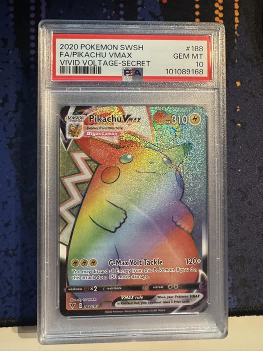 Rare Pikachu Vmax PSA 10 for sale or trade