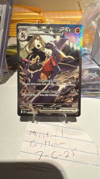 For Sale!!! Freshly pulled Cynthia's Garchomp ex from Destined ...