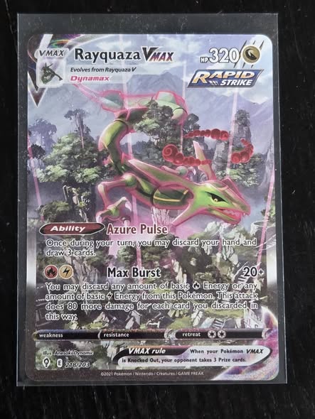 Rayquaza vmax 218/203 $500 free ship with tracking. Sold
