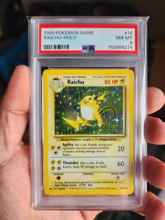 For sale - Raichu #14 Base Holo PSA 8 No trades just cash sale and ...