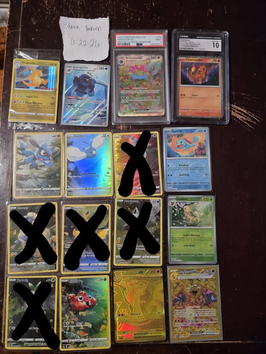 Pokémon cards for sale including Leafeon and Venusaur - Facebook