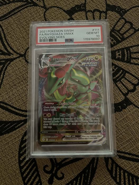 2021 Pokemon SWSH FA/Rayquaza VMAX Evolving Skies ...
