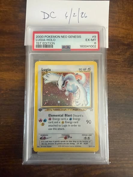 Lugia #9 Neo Genesis (1st Edition)