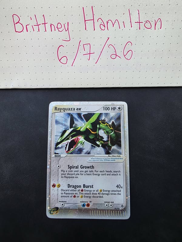 Pokemon cards for sale: Rayquaza ex and Pikachu delta series