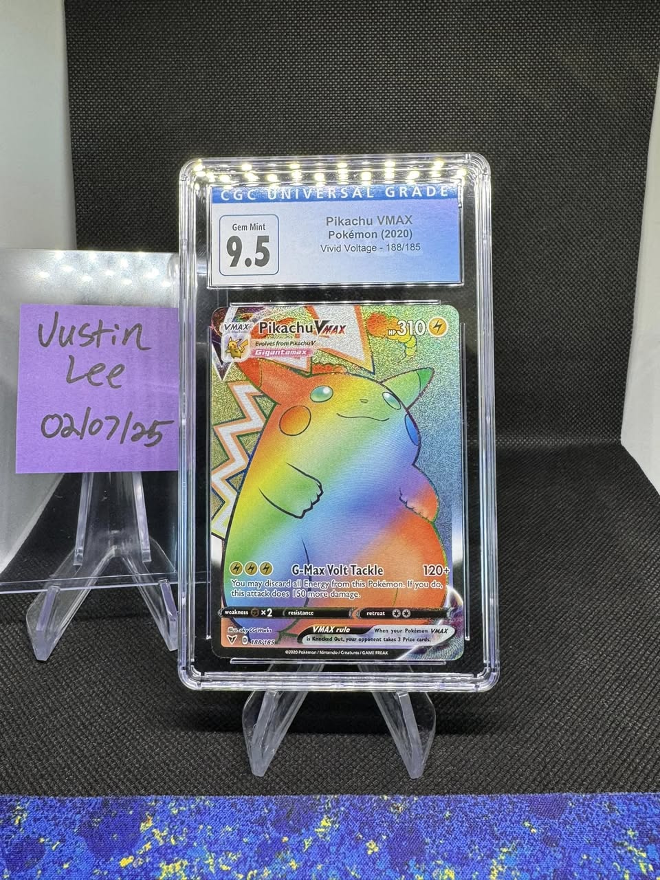 FS/NFT 2020 Pokémon Pikachu Vmax 188/185 CGC 9.5 ...