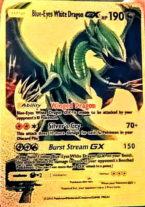 Pokemon TCG Blue-Eyes White Dragon GX Card for Sale - Facebook