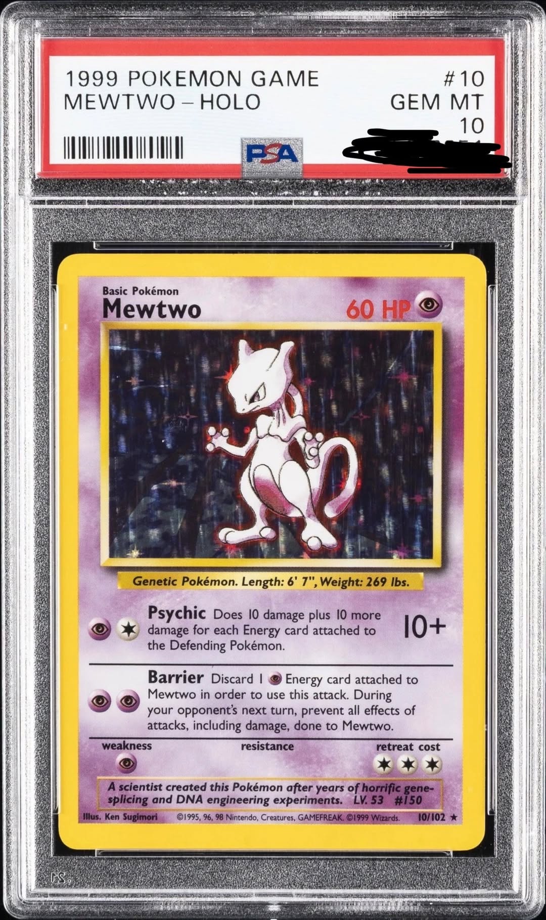 Mewtwo #10 Base Set