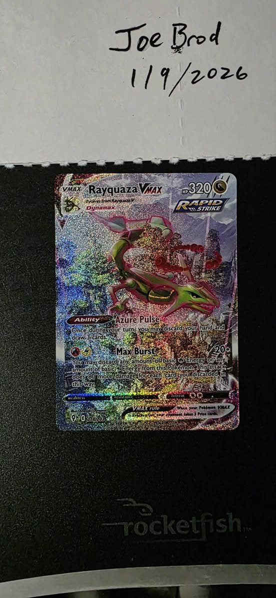 Rayquaza vmax card for sale