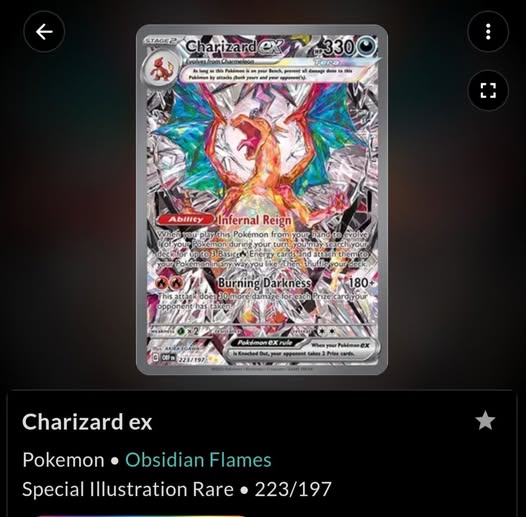 Charizard ex (Obsidian Flames)
