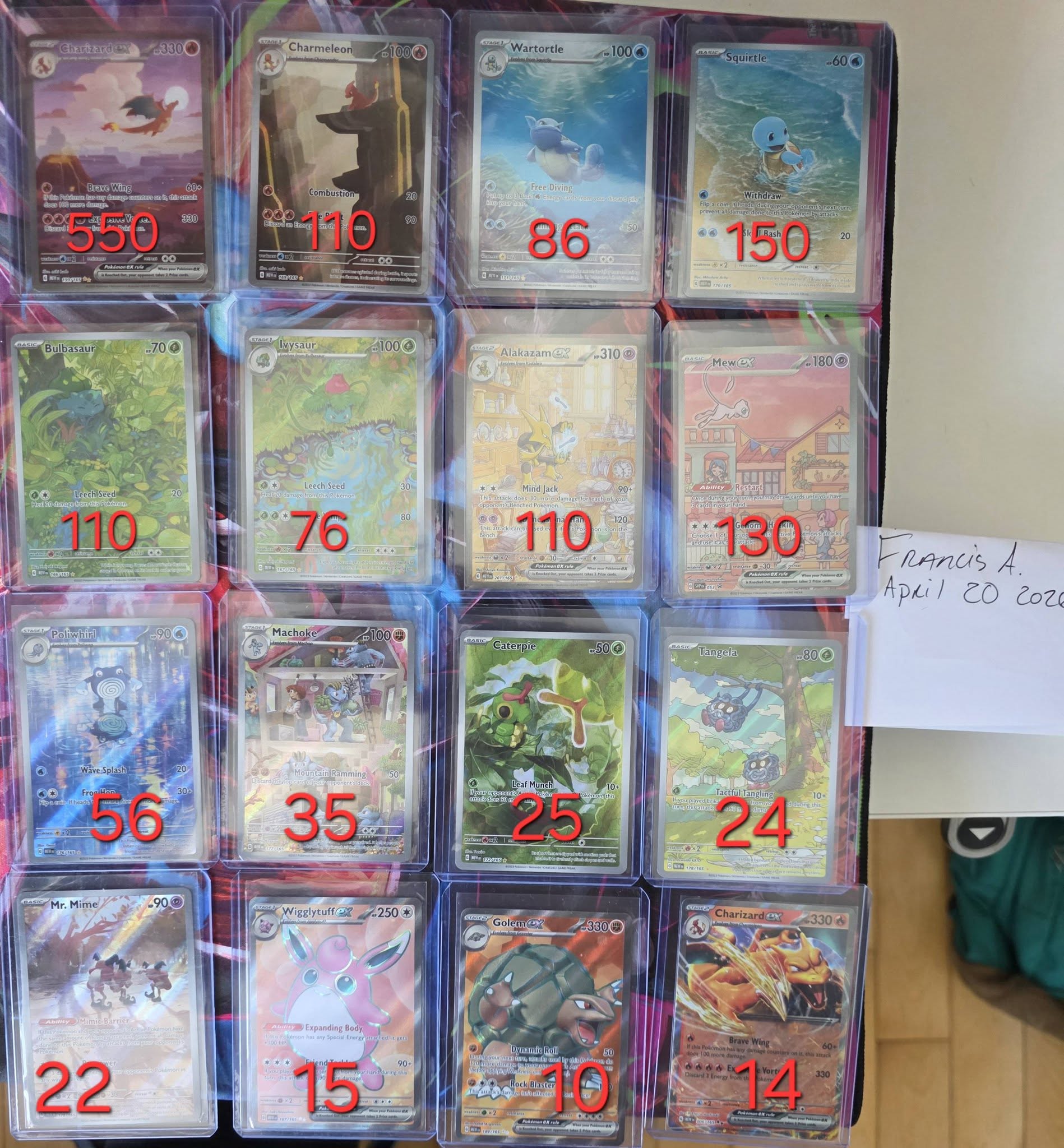 WTS / FS / NFT Pricing on cards based on Collectr Picture #1 ...