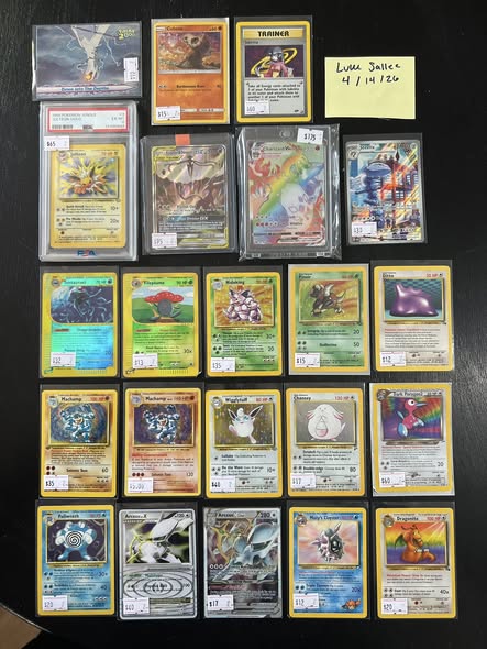 POKÉMON CARDS FOR SALE Vintage • EX • GX • Full Art • Binder ...