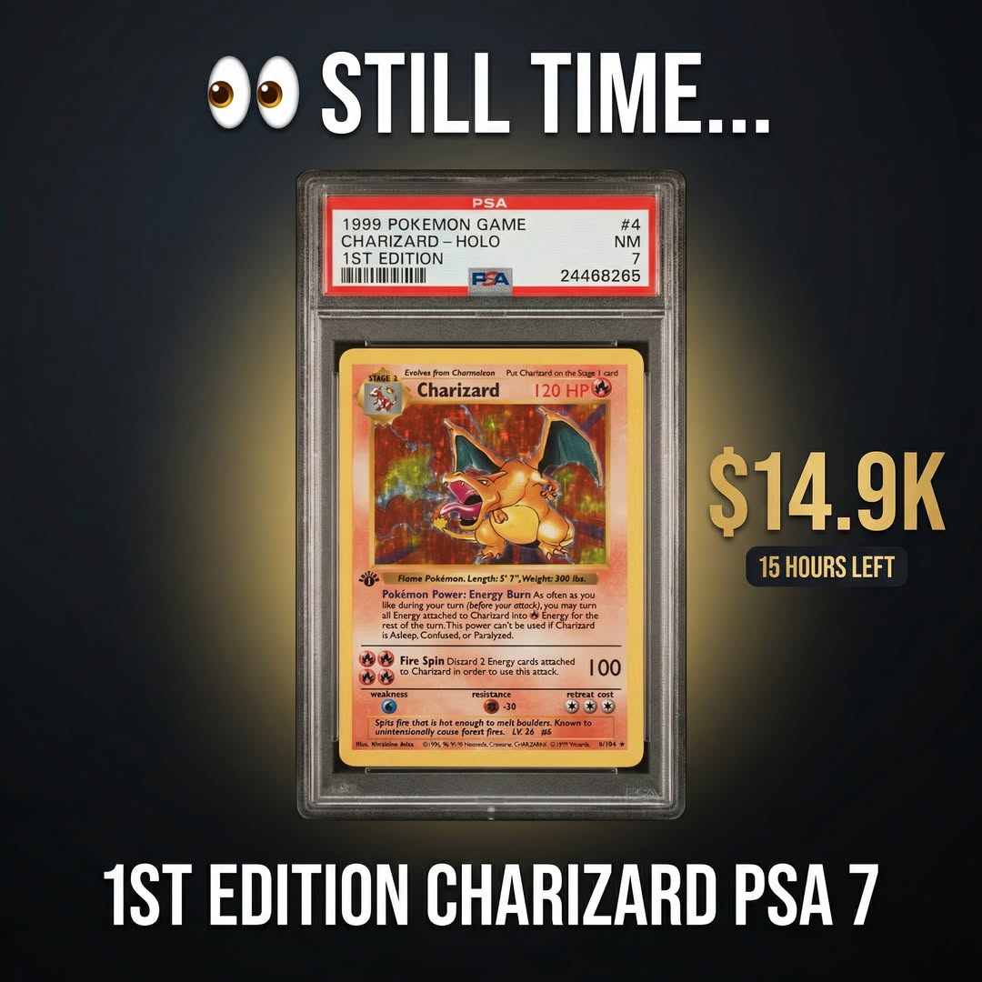 1999 1st edition Charizard PSA 7 for sale - Facebook