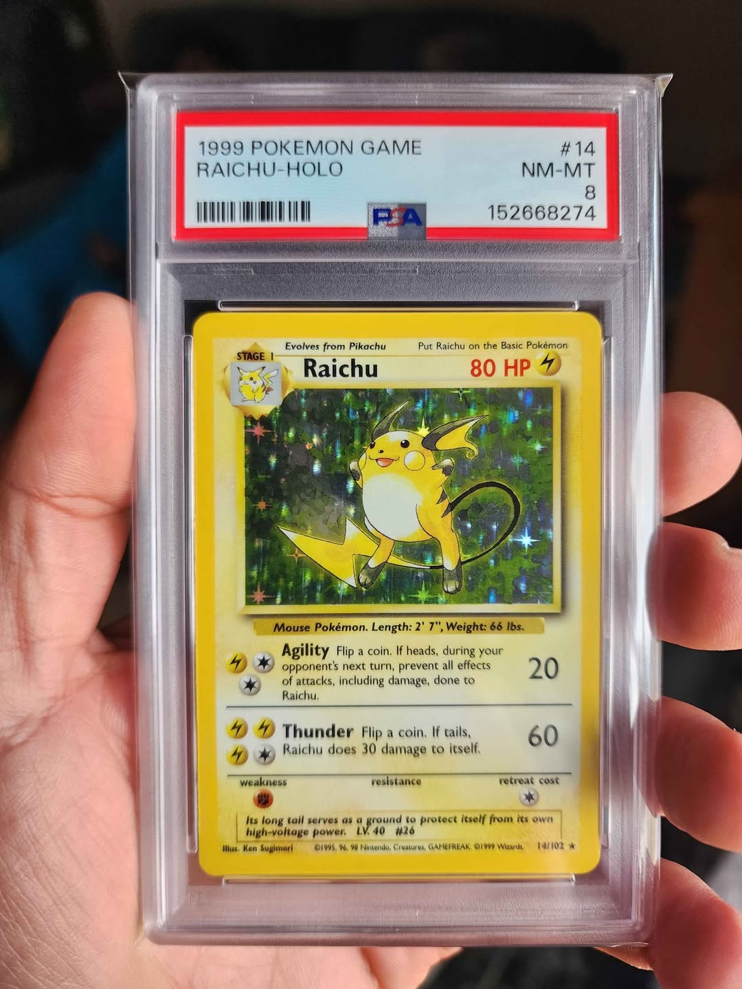 For sale - Raichu #14 Base Holo PSA 8 No trades just cash sale and ...
