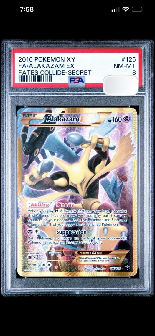 Alakazam EX #125 Fates Collide