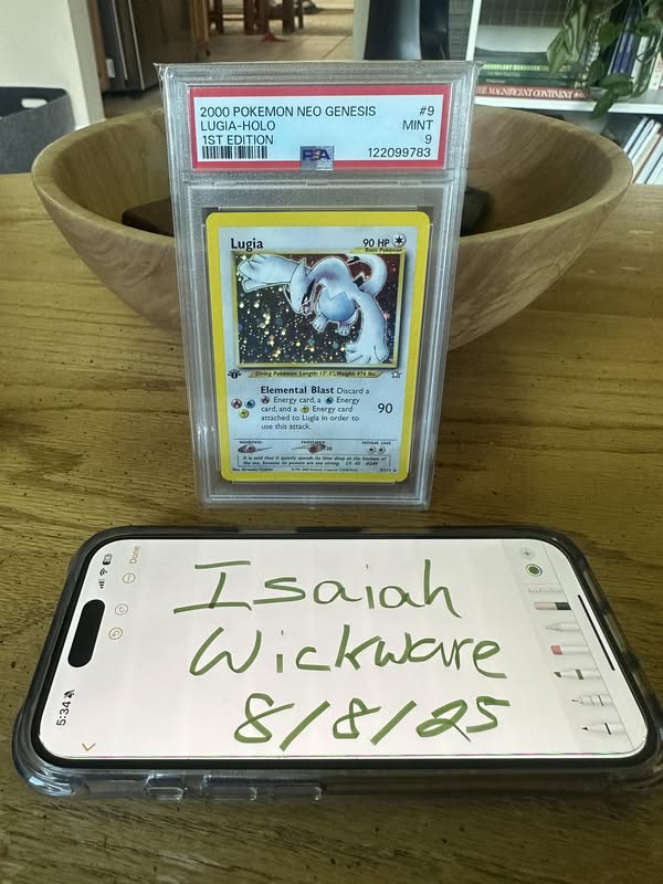 Lugia #9 Neo Genesis (1st Edition)