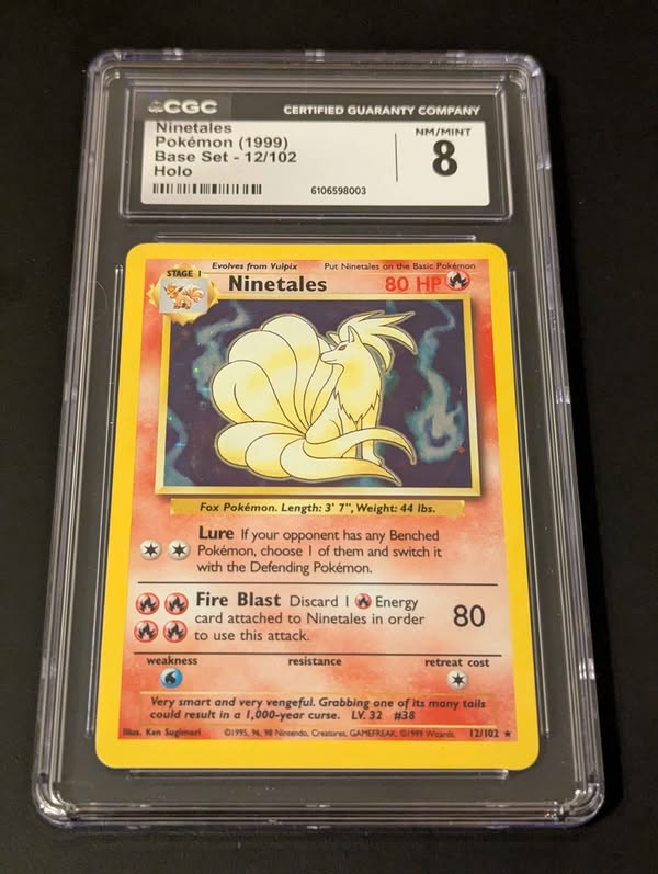 Pokemon CGC 8 Holographic Ninetales Card - Facebook