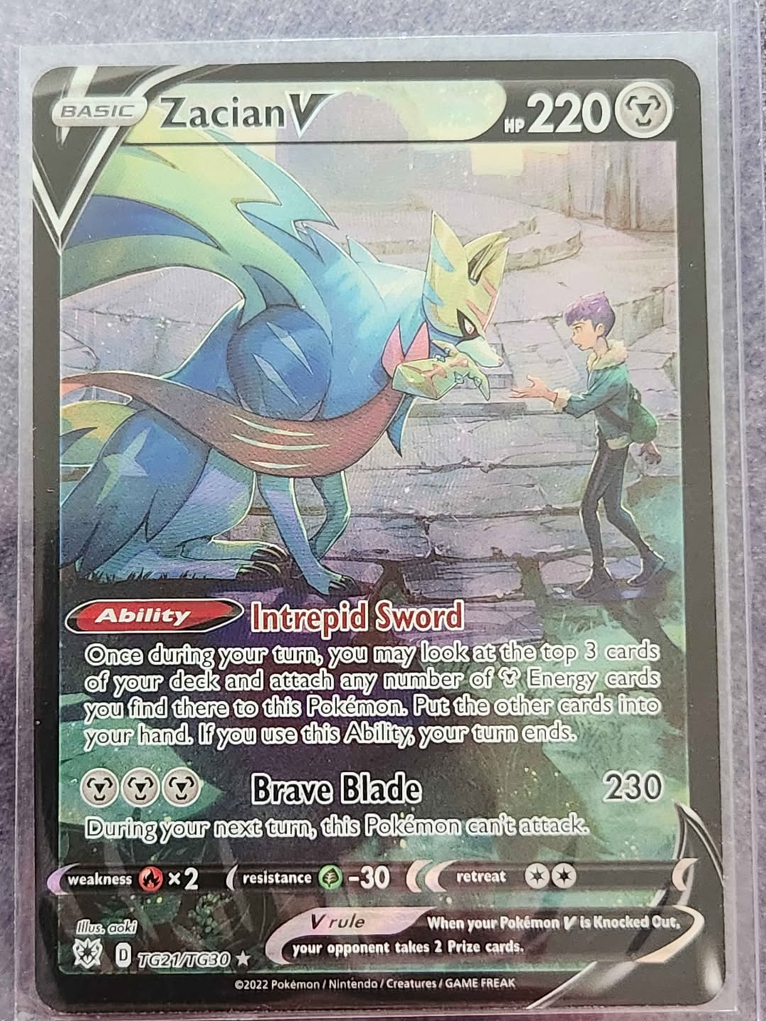 Zacian V TG21 - Astral Radiance Trainer Gallery - like new | CA$25.00