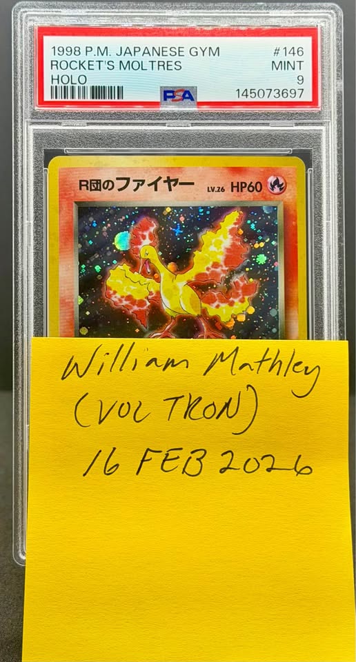 1998 Pokemon Japanese Gym Rocket's Moltres Holo #146 PSA 9 ...