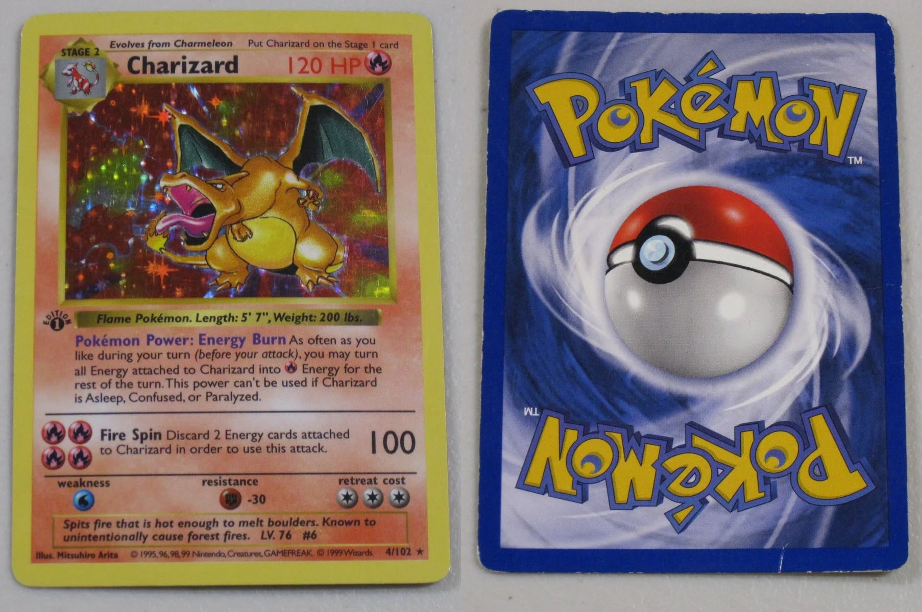 Raw 1st edition base Charizard for sale at $7,350 - Facebook