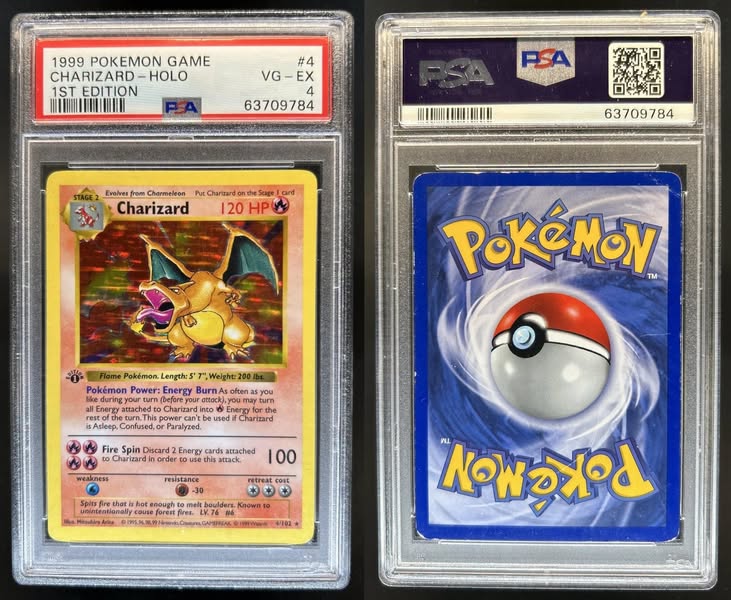 Charizard #4 Base Set (1st Edition)