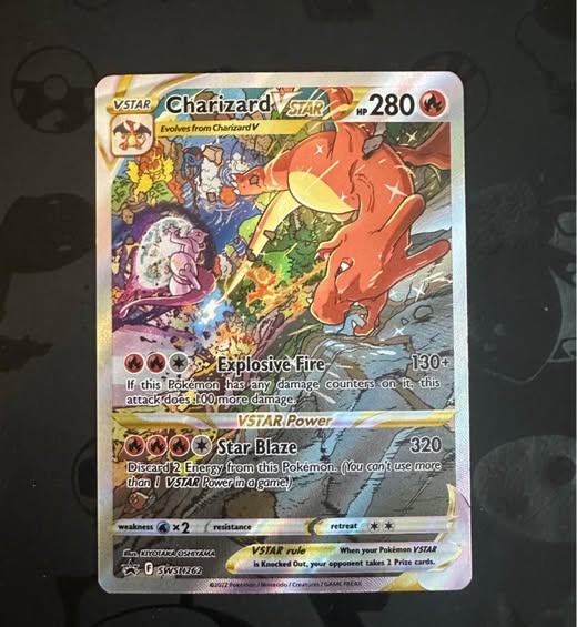 ISO Charizard vstar swsh262 good centered with no whitening